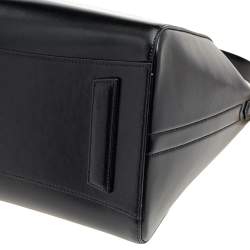 Pre Owned Givenchy Black Leather Medium Antigona Satchel