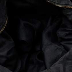 Pre Owned Givenchy Black Monogram Nylon and Leather Hobo