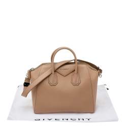 Pre Owned Givenchy Beige Leather Medium Antigona Satchel 