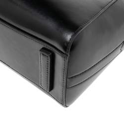 Pre Owned حقيبة ساتشل جيفنشي انتيغونا جلد أسود صغيرة