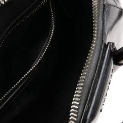 Pre Owned حقيبة ساتشل جيفنشي انتيغونا جلد أسود صغيرة