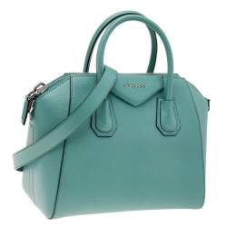 مملوكة مسبقًا Givenchy Turquoise Leather Small Antigona Satchel