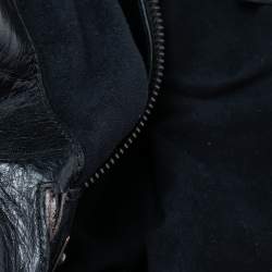 Pre Owned حقيبة كتف جيفنشي جلد نقشة التمساح أسو د 