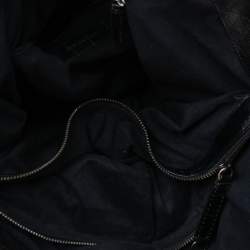 Pre Owned حقيبة كتف جيفنشي جلد نقشة التمساح أسود 