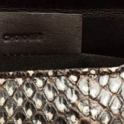 Pre Owned حقيبة كروس جيفنشي باندورا بوكس جلد ثعبان بيج/بني 