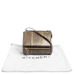 Pre Owned حقيبة كروس جيفنشي باندورا بوكس جلد ثعبان بيج/بني 