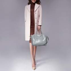 Pre Owned Givenchy Grey Leather Small Antigona Satchel