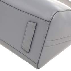 Pre Owned Givenchy Grey Leather Small Antigona Satchel