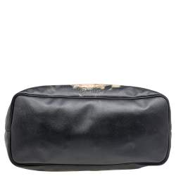 Pre Owned Givenchy Black Leather Rottweiler Antigona Large Tote