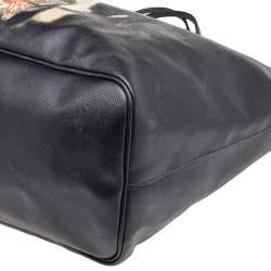 Pre Owned Givenchy Black Leather Rottweiler Antigona Large Tote