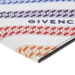 مملوكة مسبقًا Givenchy Multicolor Logo Print Coated Canvas Card Holder