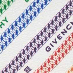 مملوكة مسبقًا Givenchy Multicolor Logo Print Coated Canvas Card Holder