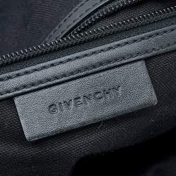 Givenchy Black/Red Floral Print Nylon And Leather Backpack