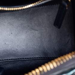 Pre Owned حقيبة ساتشل جيفنشي انتيغونا جلد ثعبان أخضر زمردي صغيرة