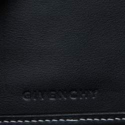 Pre Owned Givenchy Grey/Black Monogram Canvas Compact Wallet