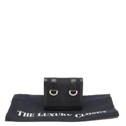 Givenchy Black Nylon and Leather Trifold Wallet
