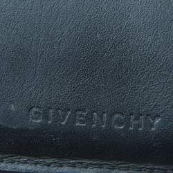 Givenchy Black Nylon and Leather Trifold Wallet