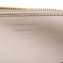 Pre Owned Givenchy Grey Leather Small Mystic Foldover Top Handle Bag