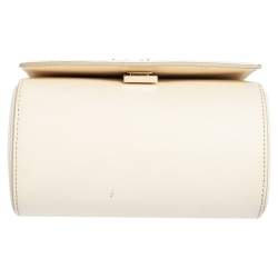 Pre Owned Givenchy Ivory White Leather Mini Pandora Box Crossbody Bag