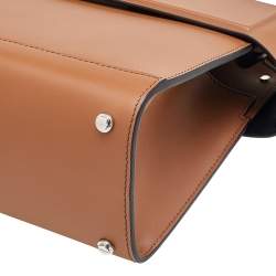 Pre Owned Givenchy Brown Leather Small Horizon Tote