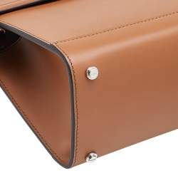 Pre Owned Givenchy Brown Leather Small Horizon Tote