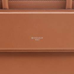 Pre Owned Givenchy Brown Leather Small Horizon Tote