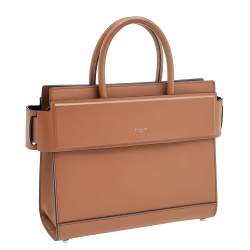 Pre Owned Givenchy Brown Leather Small Horizon Tote