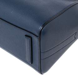 Pre Owned Givenchy Navy Blue Leather Mini Antigona Satchel