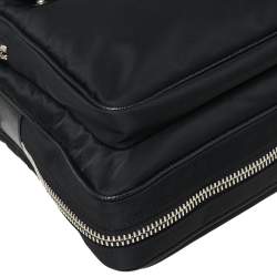 Pre Owned Givenchy Black Nylon Zip Around Laptop Bag