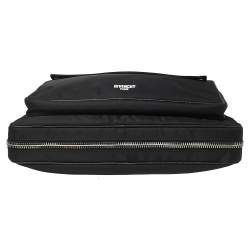 Pre Owned Givenchy Black Nylon Zip Around Laptop Bag