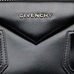 Pre Owned حقيبة ساتشل جيفنشي أنتيغونا جلد سوداء متوسطة 