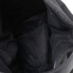 Pre Owned Givenchy Black Monogram Canvas and Leather Hobo
