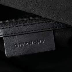 Pre Owned Givenchy Black Monogram Canvas and Leather Hobo