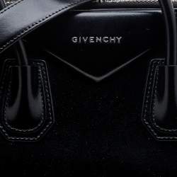 Pre Owned حقيبة ساتشل جيفنشي أنتيغونا جلد أسود متوسطة