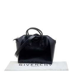 Pre Owned حقيبة ساتشل جيفنشي أنتيغونا جلد أسود متوسطة