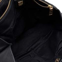 Pre Owned Givenchy Black Leather Top Zip Satchel