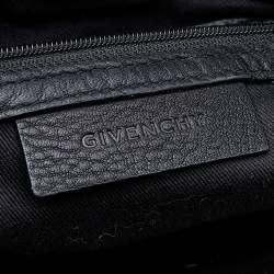 Pre Owned Givenchy Black Leather Top Zip Satchel