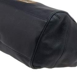 Pre Owned Givenchy Black Leather Top Zip Satchel