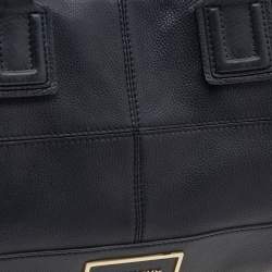 Pre Owned Givenchy Black Leather Top Zip Satchel