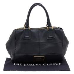 Pre Owned Givenchy Black Leather Top Zip Satchel