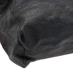 Pre Owned حقيبة كتف غيفنشي باندورا جلد أسود كبيرة