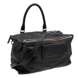 Pre Owned حقيبة كتف غيفنشي باندورا جلد أسود كبيرة