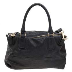 Pre Owned حقيبة كتف غيفنشي باندورا جلد أسود كبيرة