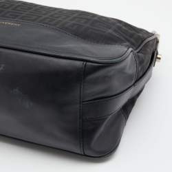 Pre Owned Givenchy Black Canvas and Leather Hobo