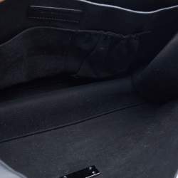 Pre Owned Givenchy Black Leather Shark Tooth Top Handle Bag