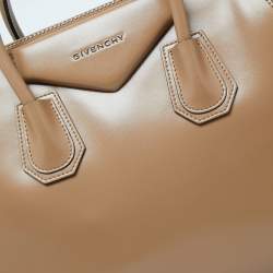 Pre Owned حقيبة ساتشل جيفنشي انتيغونا جلد بيج متوسطة