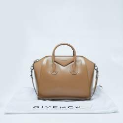 Pre Owned حقيبة ساتشل جيفنشي انتيغونا جلد بيج متوسطة