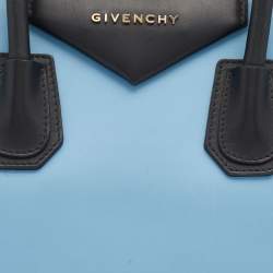 Pre Owned حقيبة ساتشل جيفنشي أنتيغونا جلد أزرق فاتح صغيرة