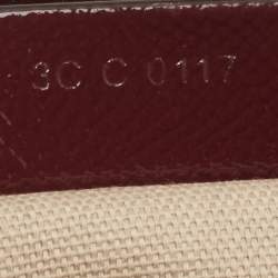 Pre Owned حقيبة ساتشل جيفنشي أنتيجونا جلد عنابي لامع صغيرة