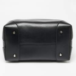 Pre Owned Givenchy Black Leather Medium Lucrezia Star Boston Bag